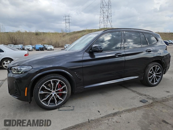 2023 BMW X3 M40i with VIN 5UX83DP0XP9P69052, listed as a Copart auction lot 54243525 with 22,940 mi miles and Salvage Title. Bid and sale history available at DreamBid. Image 1.