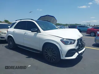 2023 Mercedes-Benz GLE 350 z VIN 4JGFB4JB6PA945952, wystawiony jako IAAI lot #42278378 z przebiegiem 56 132 mil mil oraz . Historia ofert i sprzedaży dostępna na DreamBid. Obrazek 1.