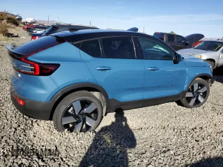 2022 Volvo C40 Recharge Pure Electric Ultimate with VIN YV4ED3GB4N2002930, listed as a Copart auction lot 75613853 with Not Provided miles. Bid and sale history available at carsss.com. Image 3.