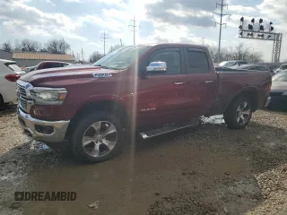 2019 Ram 1500 Laramie with VIN 1C6SRFDT5KN830864, listed as a Copart auction lot 46498855 with 63,935 mi miles and Salvage Title. Bid and sale history available at carsss.com. Image 1.