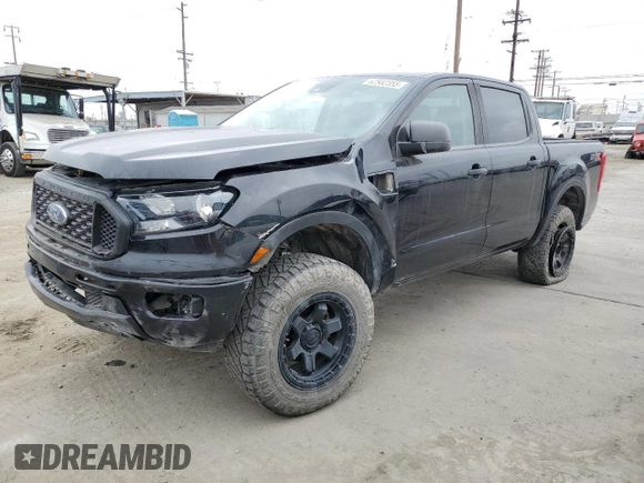 2021 Ford Ranger XL with VIN 1FTER4EH7MLD97888, listed as a Copart auction lot 62582355 with 78,516 mi miles and Salvage title. Bid and sale history available at DreamBid. Image 1.