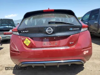 2018 Nissan LEAF S with VIN 1N4AZ1CP2JC303571, listed as a Copart auction lot 55249995 with 33,009 mi miles and Salvage Title. Bid and sale history available at DreamBid. Image 6.