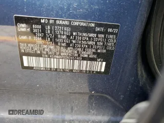 2022 Subaru Ascent Limited with VIN 4S4WMAPD2N3457469, listed as a Copart auction lot 56703205 with 29,103 mi miles and Salvage title. Bid and sale history available at DreamBid. Image 12.