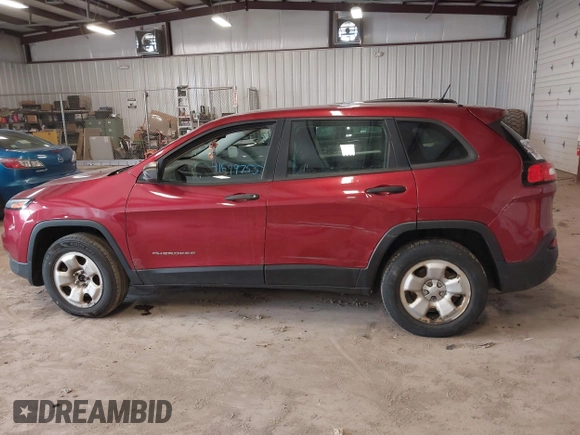 2015 Jeep Cherokee Sport with VIN 1C4PJMAB1FW708816, listed as a IAAI auction lot 41699755 with 182,507 mi miles. Bid and sale history available at carsss.com. Image 14.