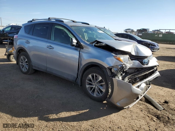 2017 Toyota RAV4 Hybrid XLE with VIN JTMRJREV0HD124707, listed as a Copart auction lot 48736145 with 48,491 mi miles and Salvage Title. Bid and sale history available at carsss.com. Image 4.