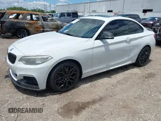 2014 BMW 2 Series 228i with VIN WBA1F5C54EV256303, listed as a IAAI auction lot 42214512 with 81,116 mi miles and . Bid and sale history available at DreamBid. Image 18.