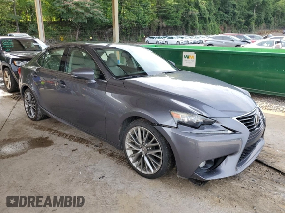 2014 Lexus IS 250 with VIN JTHBF1D23E5011284, listed as a Copart auction lot 61499345 with 76,494 mi miles and Salvage title. Bid and sale history available at DreamBid. Image 4.