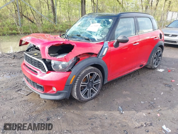 2014 MINI Countryman S with VIN WMWZC3C52EWP29433, listed as a IAAI auction lot 42179585 with 179,871 mi miles and . Bid and sale history available at DreamBid. Image 2.