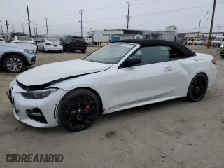 2025 BMW 4 Series 430i with VIN WBA33DB06SCS07578, listed as a Copart auction lot 50272185 with 5,169 mi miles and Salvage Title. Bid and sale history available at carsss.com. Image 1.