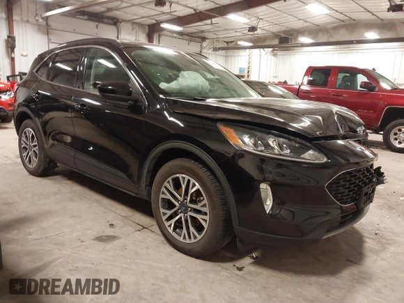 2021 Ford Escape SEL with VIN 1FMCU9H92MUA28112, listed as a IAAI auction lot 41510577 with 57,407 mi miles and . Bid and sale history available at DreamBid. Image 1.