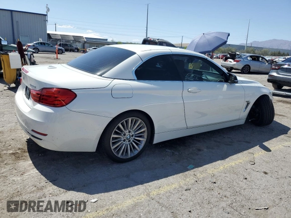2014 BMW 4 Series 428i with VIN WBA3V7C51EJ873074, listed as a Copart auction lot 58778785 with 94,007 mi miles and Salvage title. Bid and sale history available at DreamBid. Image 3.