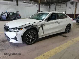 2021 BMW 3 Series 330i xDrive with VIN 3MW5R7J04M8B83799, listed as a Copart auction lot 54496425 with 32,557 mi miles and Salvage title. Bid and sale history available at DreamBid. Image 1.