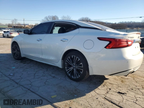 2016 Nissan Maxima SR with VIN 1N4AA6AP7GC422555, listed as a Copart auction lot 88661035 with 83,229 mi miles and Salvage title. Bid and sale history available at DreamBid. Image 2.