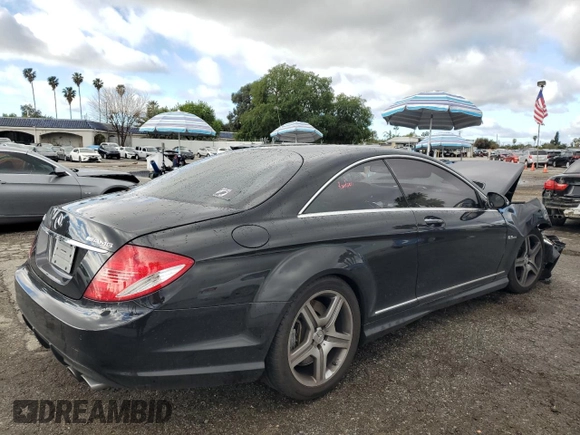 2008 Mercedes-Benz CL-Class V8 AMG with VIN WDDEJ77X78A008087, listed as a Copart auction lot 48057265 with 53,742 mi miles and Salvage Title. Bid and sale history available at carsss.com. Image 3.