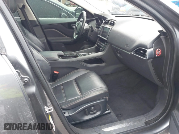 2018 Jaguar F-Pace 25t Prestige with VIN SADCK2FX4JA351050, listed as a IAAI auction lot 41554865 with 107,341 mi miles and . Bid and sale history available at DreamBid. Image 5.