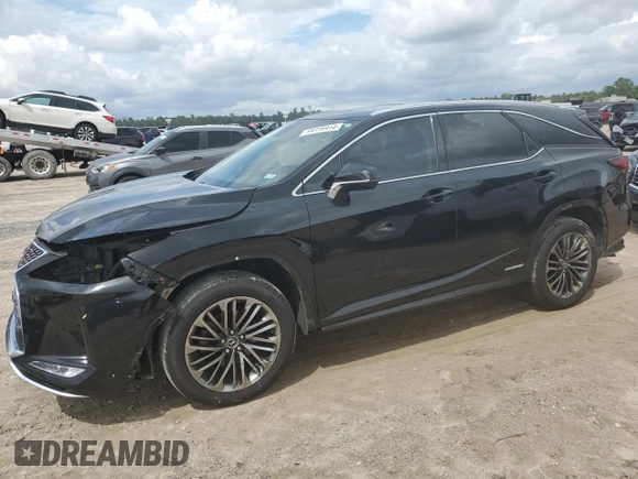 2022 Lexus RX with VIN JTJJGKFA2N2023378, listed as a Copart auction lot 69316914 with 44,552 mi miles and Salvage Title. Bid and sale history available at carsss.com. Image 1.
