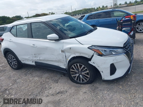 2021 Nissan Kicks SV with VIN 3N1CP5CV1ML482759, listed as a IAAI auction lot 42022796 with 73,303 mi miles and . Bid and sale history available at DreamBid. Image 6.