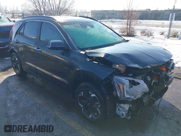 2023 Kia Niro Wave with VIN KNDCT3L18P5031858, listed as a IAAI auction lot 41635703 with 12,558 mi miles and . Bid and sale history available at DreamBid. Image 1.