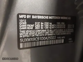 2013 BMW X3 xDrive28i with VIN 5UXWX9C51D0A25322, listed as a IAAI auction lot 41858109 with 204,145 mi miles. Bid and sale history available at carsss.com. Image 9.