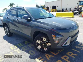 2025 Hyundai Kona SEL with VIN KM8HBCAB6SU232611, listed as a IAAI auction lot 42016054 with 6,383 mi miles. Bid and sale history available at carsss.com. Image 1.