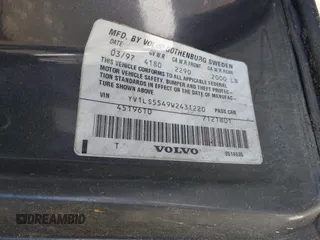 1998 Volvo S70 with VIN YV1LS5549W2431220, listed as a IAAI auction lot 42018741 with 1 mi miles. Bid and sale history available at carsss.com. Image 9.