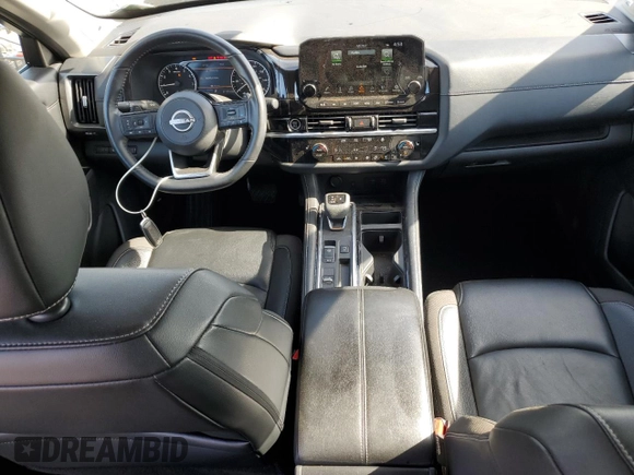 2023 Nissan Pathfinder SL with VIN 5N1DR3CB1PC270932, listed as a Copart auction lot 53356765 with 47,996 mi miles and Salvage title. Bid and sale history available at DreamBid. Image 8.