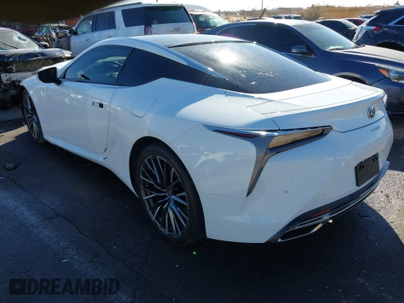 2024 Lexus LC with VIN JTHBP5AY8RA110323, listed as a IAAI auction lot 41097183 with 8,319 mi miles. Bid and sale history available at carsss.com. Image 3.