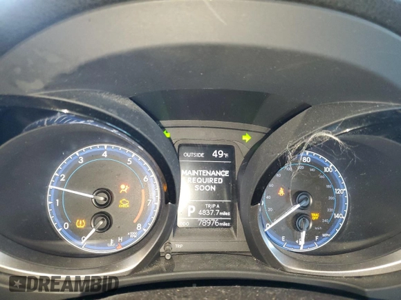 2016 Toyota Corolla L with VIN 2T1BURHE8GC549916, listed as a Copart auction lot 43871085 with 78,976 mi miles and Salvage Title. Bid and sale history available at DreamBid. Image 9.