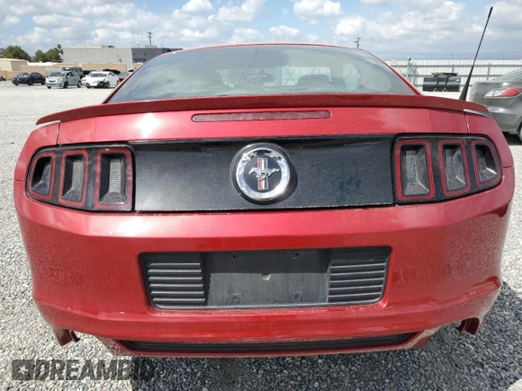 2013 Ford Mustang V6 with VIN 1ZVBP8AM4D5255339, listed as a Copart auction lot 50044005 with 50,517 mi miles and Salvage Title. Bid and sale history available at carsss.com. Image 6.