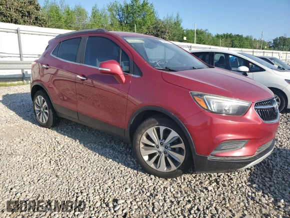 2018 Buick Encore Preferred with VIN KL4CJASB6JB540595, listed as a Copart auction lot 53449355 with 111,200 mi miles and Salvage Title. Bid and sale history available at carsss.com. Image 4.