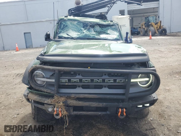 2022 Ford Bronco with VIN 1FMEE5DP3NLB78207, listed as a Copart auction lot 51424635 with 34,004 mi miles and Salvage title. Bid and sale history available at DreamBid. Image 5.