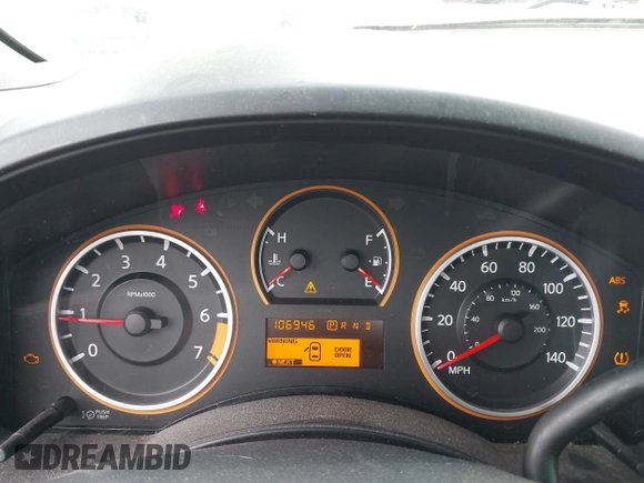 2012 Nissan Titan SE with VIN 1N6BA0CH0CN326229, listed as a IAAI auction lot 41975273 with 106,946 mi miles. Bid and sale history available at carsss.com. Image 7.