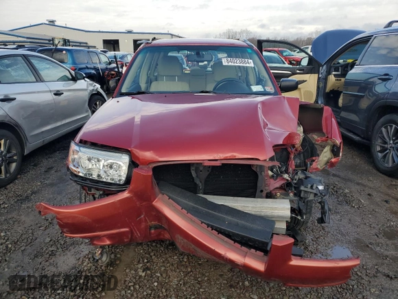 2006 Subaru Forester 2.5 X with VIN JF1SG63616H742625, listed as a Copart auction lot 84023884 with Not Provided miles and Salvage Title. Bid and sale history available at carsss.com. Image 5.