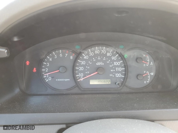 2005 Kia Rio with VIN KNADC125856373439, listed as a Copart auction lot 53529125 with 106,822 mi miles and Salvage Title. Bid and sale history available at carsss.com. Image 9.