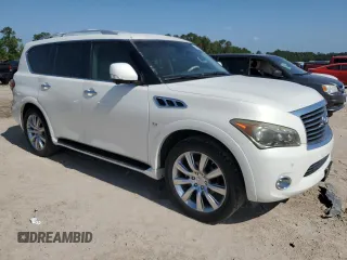 2014 Infiniti QX80 with VIN JN8AZ2NE5E9063225, listed as a Copart auction lot 56323385 with 172,135 mi miles and Clean title. Bid and sale history available at DreamBid. Image 4.