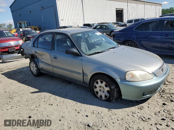 2000 Honda Civic VP z VIN 2HGEJ6617YH512191, wystawiony jako Copart lot #57139055 z przebiegiem 180 038 mil mil oraz Szkoda całkowita • Salvage title. Historia ofert i sprzedaży dostępna na DreamBid. Obrazek 4.