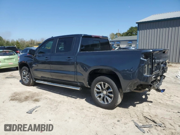 2021 Chevrolet Silverado 1500 LT with VIN 1GCUYDED6MZ317005, listed as a Copart auction lot 47091675 with 46,381 mi miles and Salvage Title. Bid and sale history available at DreamBid. Image 2.