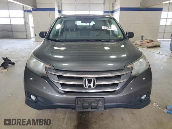 2012 Honda CR-V EX-L with VIN 2HKRM4H70CH602781, listed as a Copart auction lot 52004255 with 117,629 mi miles and Salvage Title. Bid and sale history available at carsss.com. Image 5.
