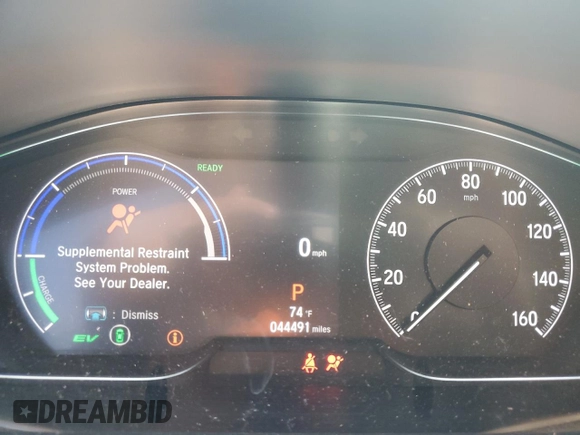 2021 Honda Accord Touring with VIN 1HGCV3F91MA007630, listed as a Copart auction lot 55778435 with 44,491 mi miles and Salvage title. Bid and sale history available at DreamBid. Image 9.