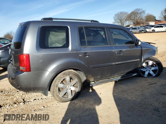 2012 Honda Pilot Touring with VIN 5FNYF3H90CB036699, listed as a Copart auction lot 45858635 with 161,132 mi miles and Salvage Title. Bid and sale history available at carsss.com. Image 3.