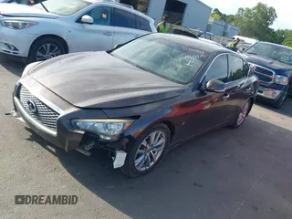 2015 Infiniti Q50 Sport with VIN JN1BV7AP0FM353969, listed as a IAAI auction lot 42735929 with 181,244 mi miles and . Bid and sale history available at DreamBid. Image 2.