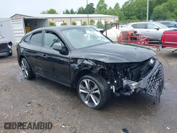 2023 Audi Q5 Sportback S line Prestige with VIN WA16AAFY7P2090802, listed as a IAAI auction lot 42326832 with Not provided miles and . Bid and sale history available at DreamBid. Image 1.