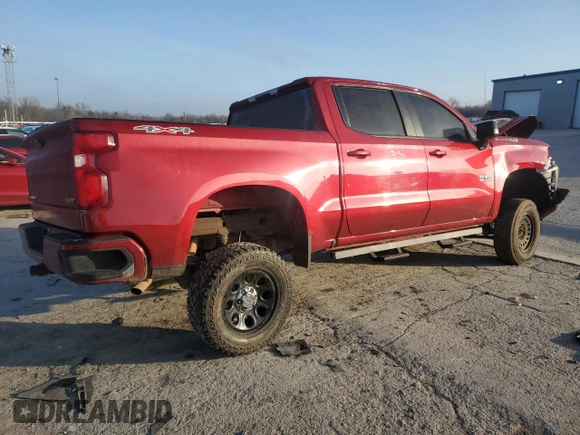 2021 Chevrolet Silverado 1500 RST with VIN 1GCUYEED8MZ409934, listed as a Copart auction lot 46626535 with 0 mi miles and Salvage Title. Bid and sale history available at carsss.com. Image 3.