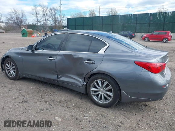 2017 Infiniti Q50 2.0t Premium with VIN JN1CV7AR9HM681464, listed as a IAAI auction lot 42055659 with 100,179 mi miles. Bid and sale history available at carsss.com. Image 3.