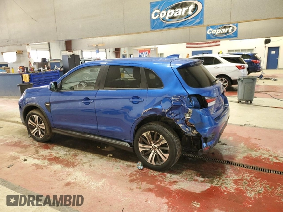 2020 Mitsubishi Outlander Sport ES 2.0 with VIN JA4AR3AU2LU005205, listed as a Copart auction lot 52110945 with 0 mi miles and Salvage Title. Bid and sale history available at carsss.com. Image 2.