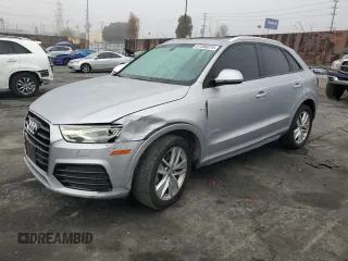 2018 Audi Q3 Premium with VIN WA1BCCFS7JR006220, listed as a Copart auction lot 87286514 with 77,080 mi miles and Salvage Title. Bid and sale history available at carsss.com. Image 1.