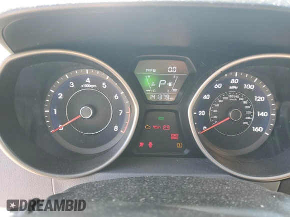 2016 Hyundai Elantra SE with VIN 5NPDH4AE5GH661936, listed as a Copart auction lot 53137545 with 141,379 mi miles and Salvage title. Bid and sale history available at DreamBid. Image 9.
