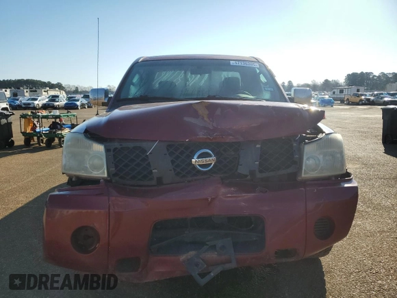2005 Nissan Titan XE with VIN 1N6BA06A25N553228, listed as a Copart auction lot 47136205 with 227,151 mi miles and Salvage title. Bid and sale history available at DreamBid. Image 5.