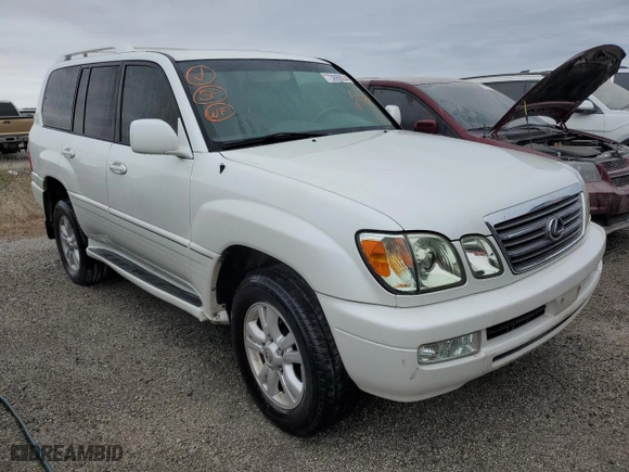 2005 Lexus LX 470 with VIN JTJHT00W453550903, listed as a Copart auction lot 73999004 with 186,124 mi miles and Non Repairable. Bid and sale history available at carsss.com. Image 4.