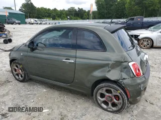 2016 FIAT 500 Sport with VIN 3C3CFFBRXGT155473, listed as a Copart auction lot 59304825 with 71,436 mi miles and Salvage title. Bid and sale history available at DreamBid. Image 2.